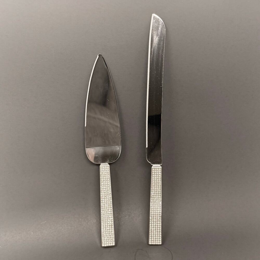 Sheridan Crystal Handle Stainless Steel Cake Knife & Server Set
